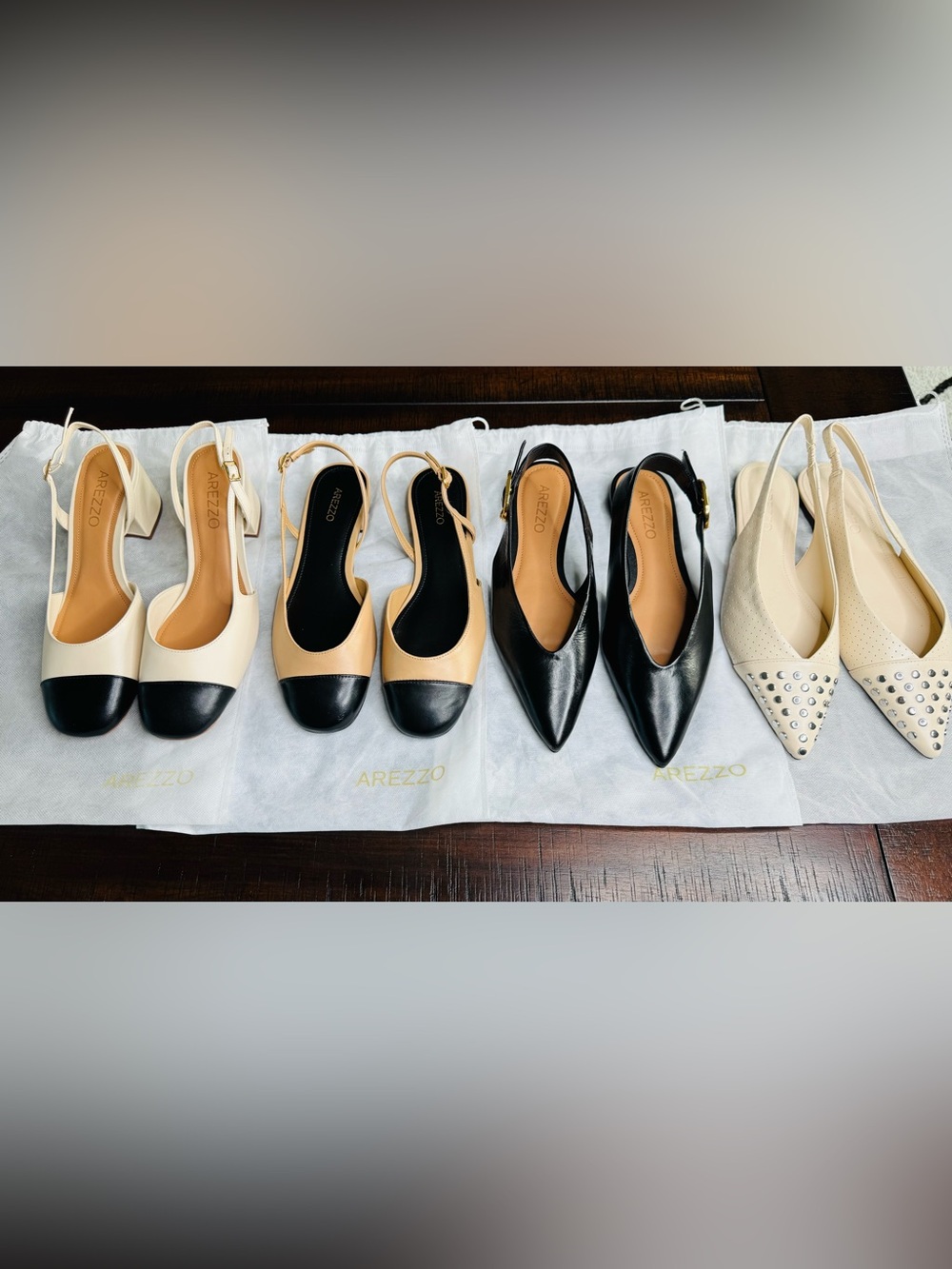 Arezzo Slingback Shoes – Size 6 (Fits 6.5–7)